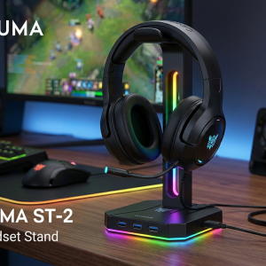 Stand Headset RGB Onikuma ST-2 dengan USB Hub