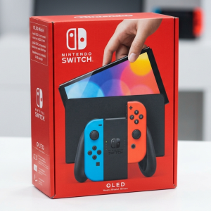 Nintendo Switch OLED Model - Neon Blue / Red